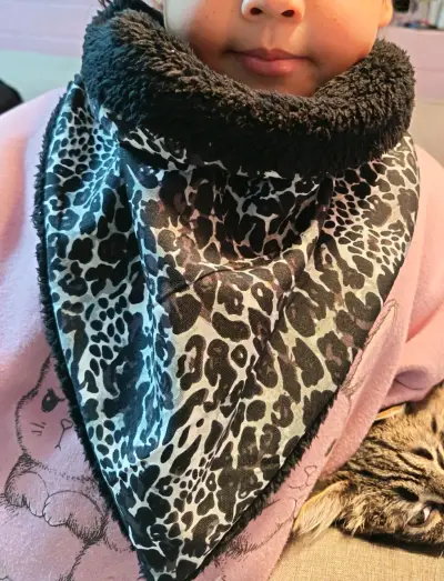 Bufanda cuello polar animal print - miniatura 1