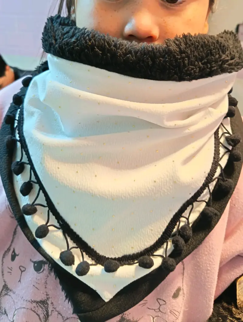 Bufanda cuello polar animal print - 2