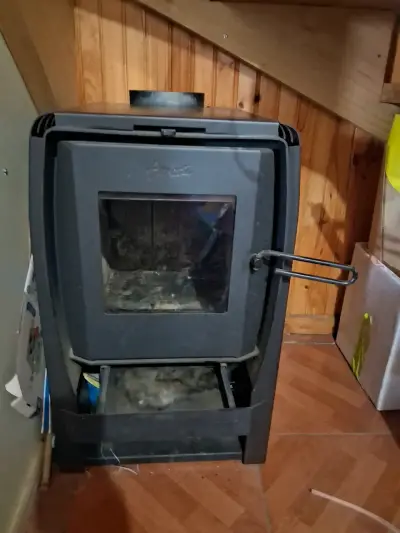 Estufa a leña negra amesti nordic 360 - miniatura 1