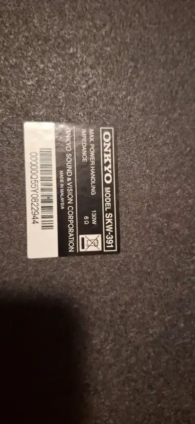 Subwoofer Onkyo SKW-391 - Parlante - miniatura 6