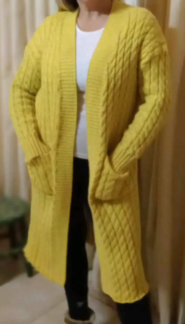 Chaqueta larga amarilla - 1
