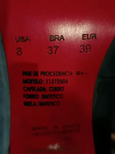 Zapatos de tacón azul Via Uno - miniatura 2