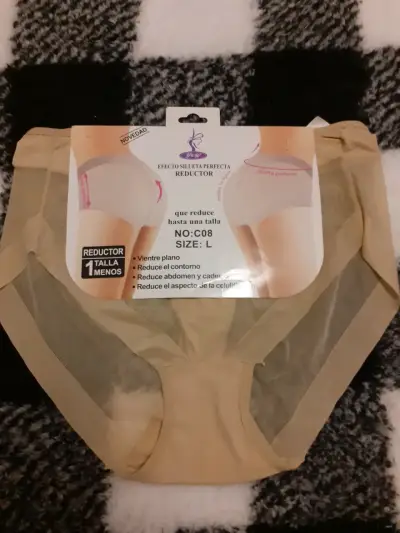 Calzón reductor silueta mujer talla L  beige - miniatura 1