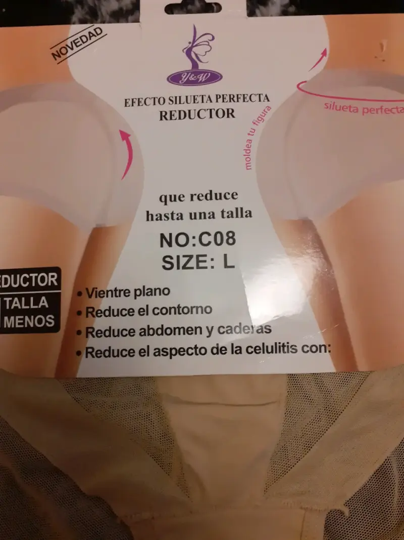 Calzón reductor silueta mujer talla L  beige - 2