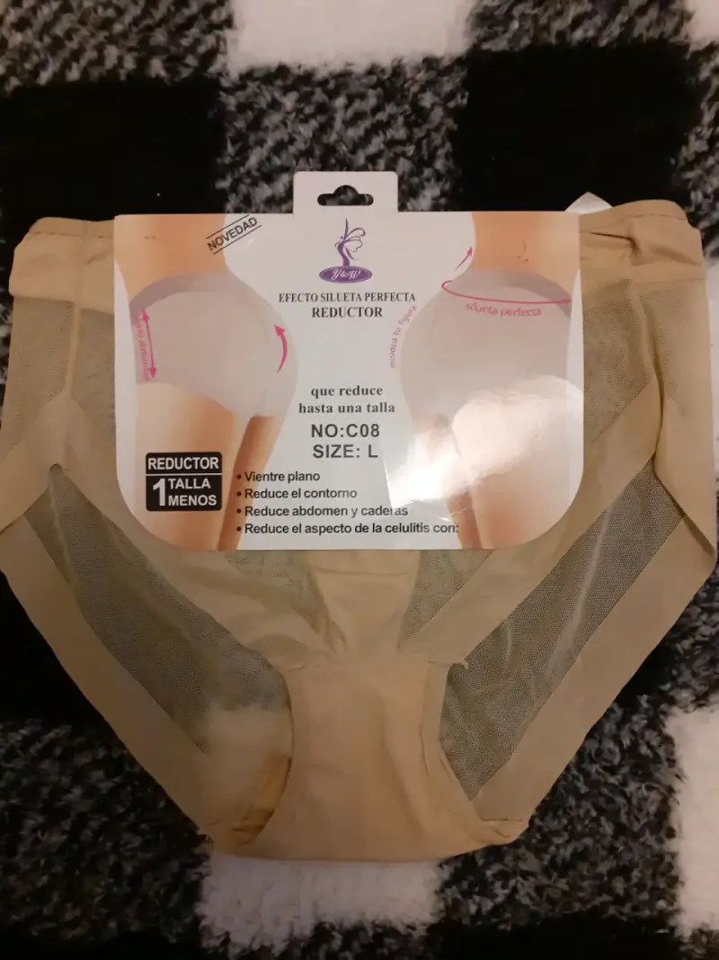 Calzón reductor silueta mujer talla L  beige - 3