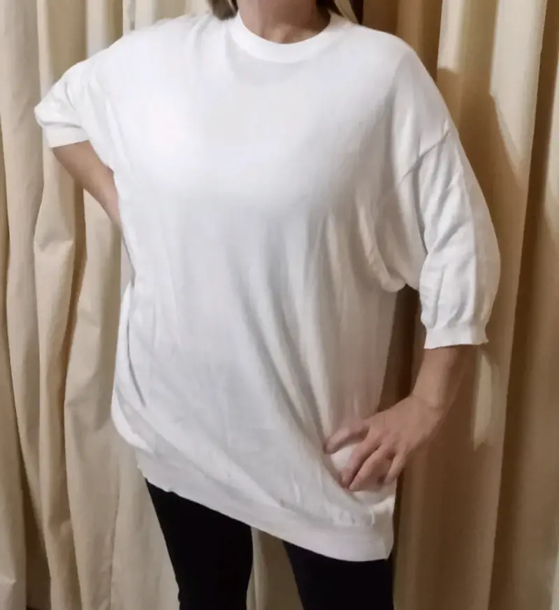 Polera blanca básica - 1