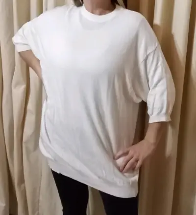 Polera blanca básica - miniatura 1