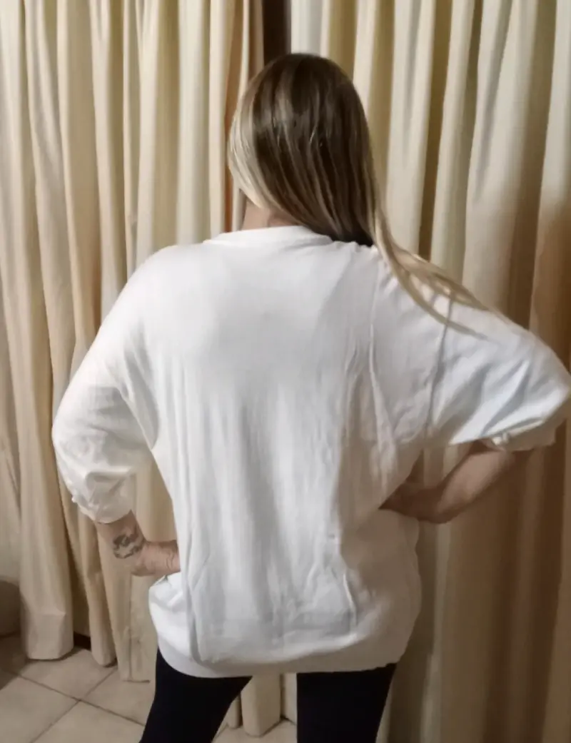 Polera blanca básica - 2