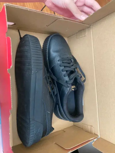 Zapatillas negras deportivas para mujer - miniatura 1