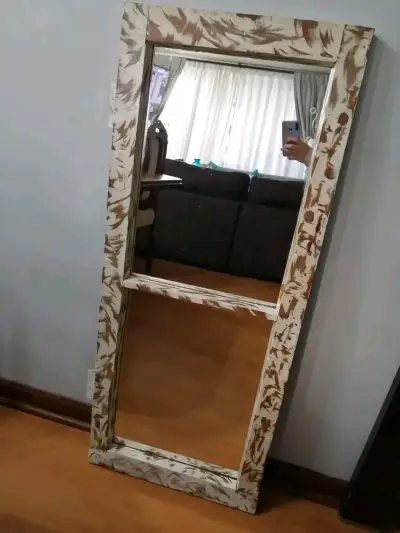 Espejo madera decorativo - miniatura 2