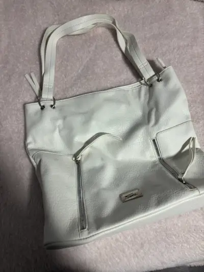 Bolso grande blanco marca SEI - miniatura 1
