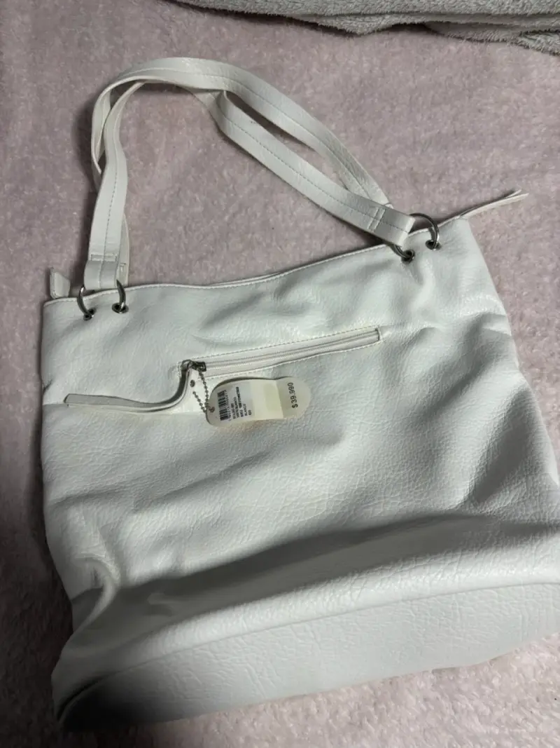 Bolso grande blanco marca SEI - 2