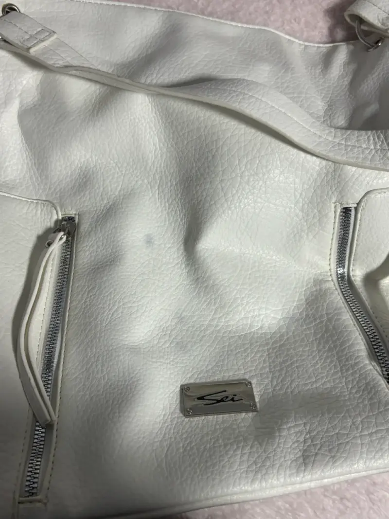 Bolso grande blanco marca SEI - 5