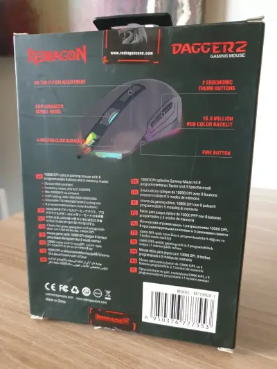 Mouse Gamer Redragon Dagger 2 RGB cableado - miniatura 3