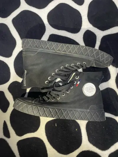 Zapatillas negras altas Palladium - miniatura 1
