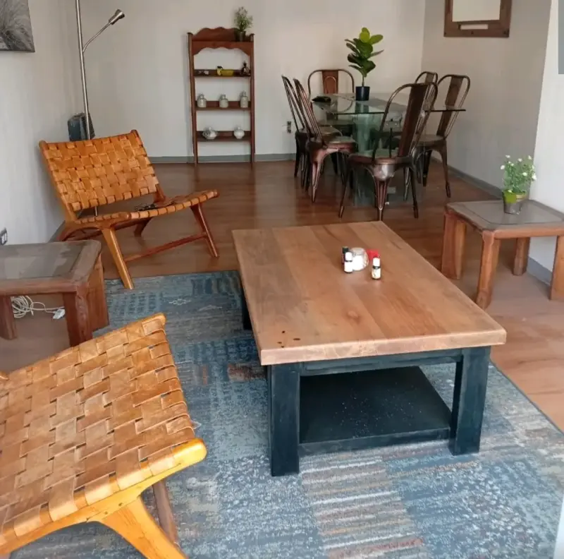 Mesa de centro de madera Rauli - 5