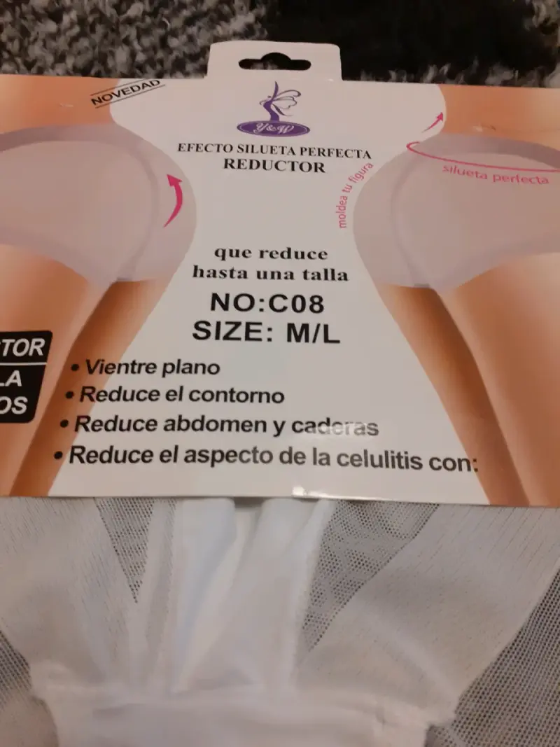 Calzón reductor efecto silueta blanco talla M - 2