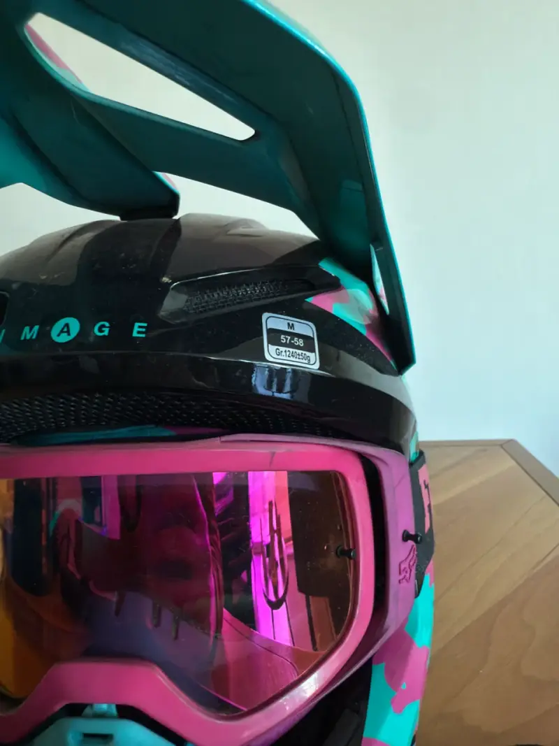 Casco motocross Fox camuflado V1 + antiparras - 2