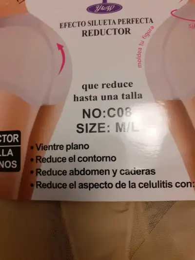 Calzón  reductora efecto silueta mujer talla M/L - miniatura 2