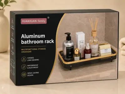 Organizador de baño aluminio - miniatura 1