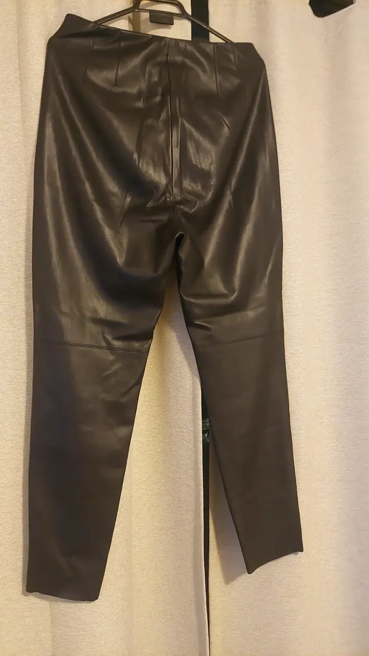 Pantalones de cuero negros ZARA - 3