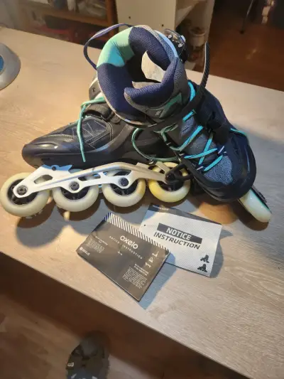 Patines en línea Oxelo negros - miniatura 4
