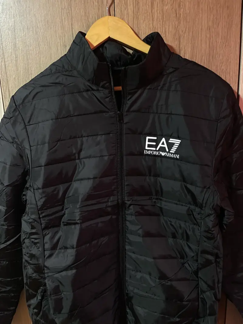 Chaqueta negra acolchada EA7 - 1