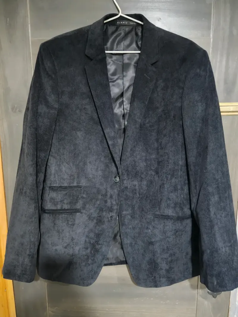 Blazer negro de terciopelo - 1