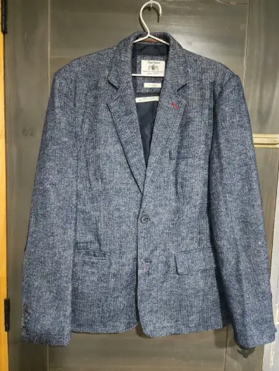Blazer sport azul gris talla L - miniatura 1