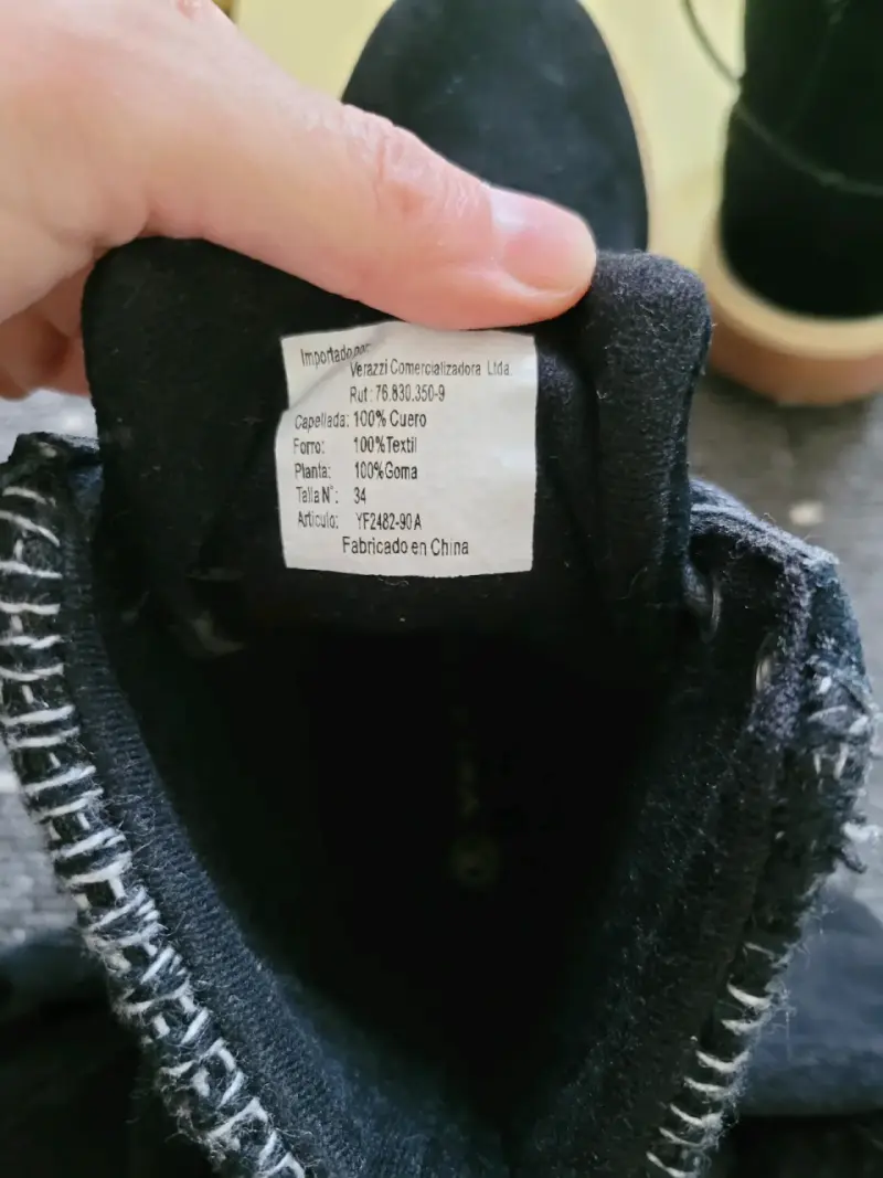 Botas negras de gamuza, número 34 - 2