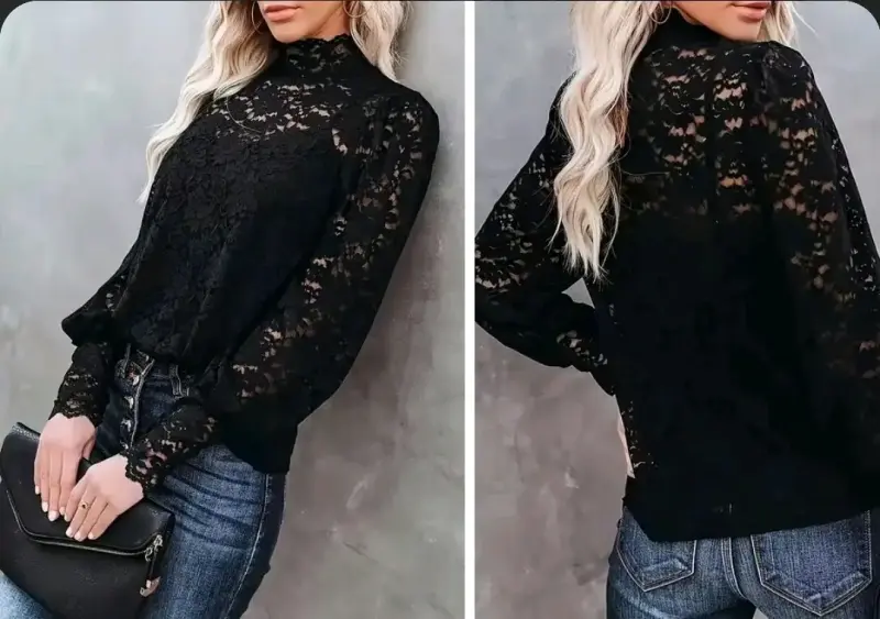 Blusa sin mangas floral talla S - 3