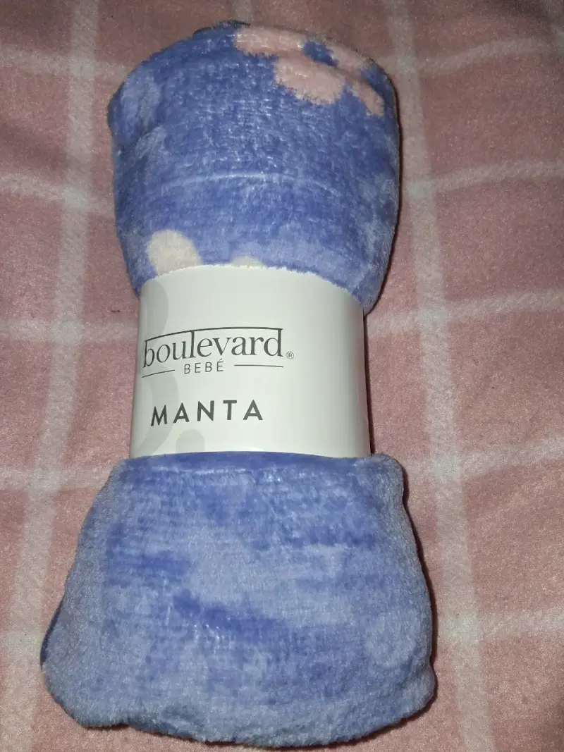 Manta azul de bebé Boulevard