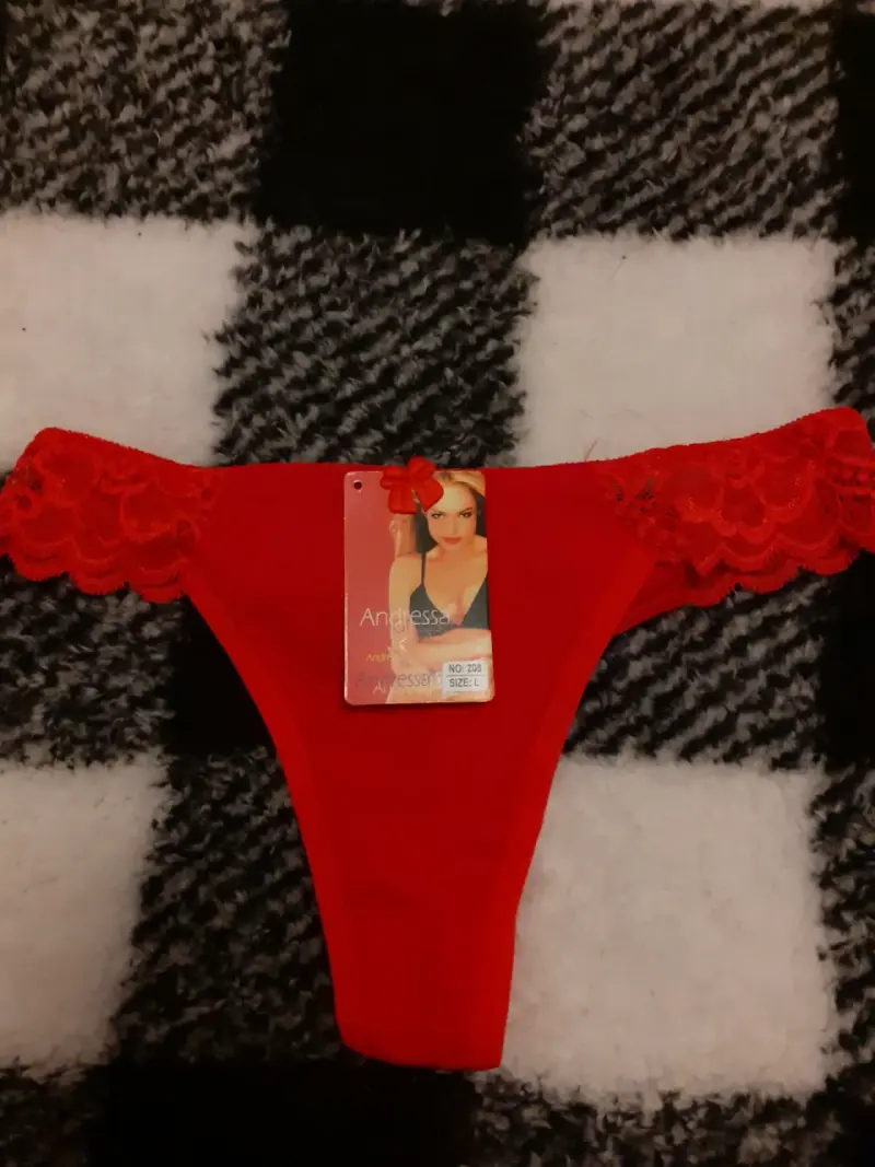 Colaless rojo con encaje talla L mujer - 1