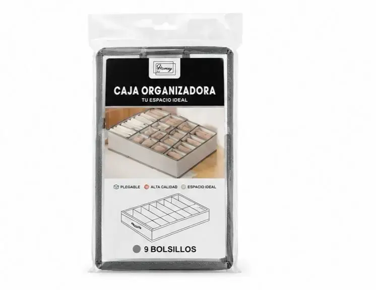 Caja organizadora con 9 bolsillos