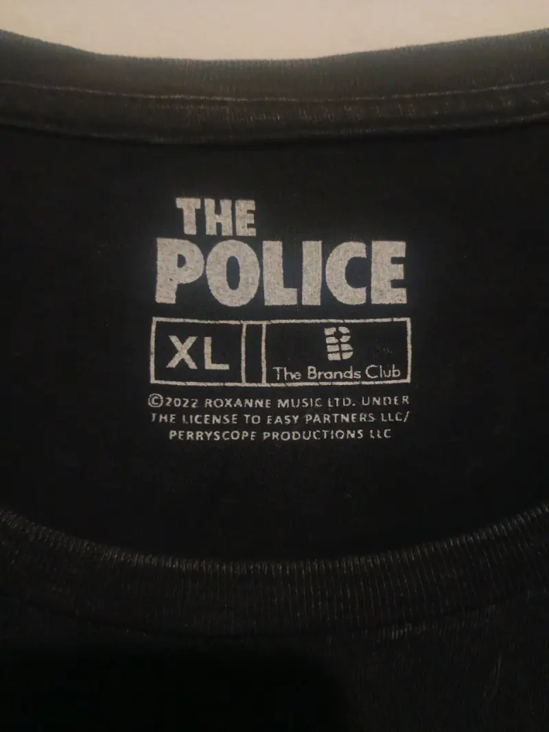 Polera negra de The Police - 2