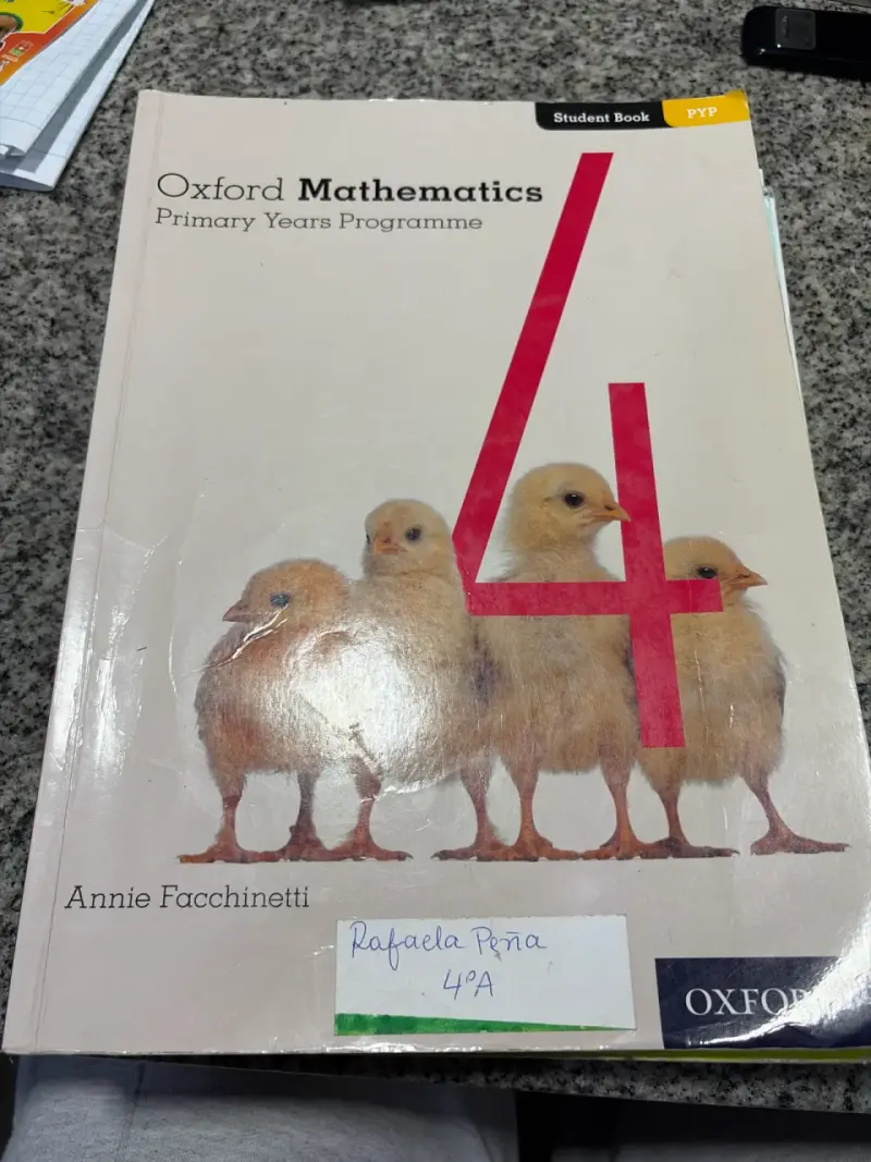 Libro de Matemáticas Oxford PYP