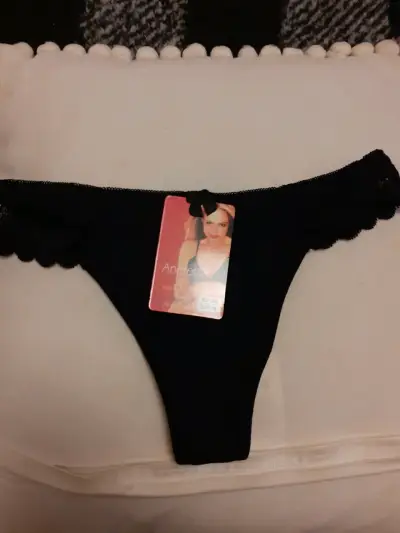 Colaless negro con encaje Mujer talla M - miniatura 1