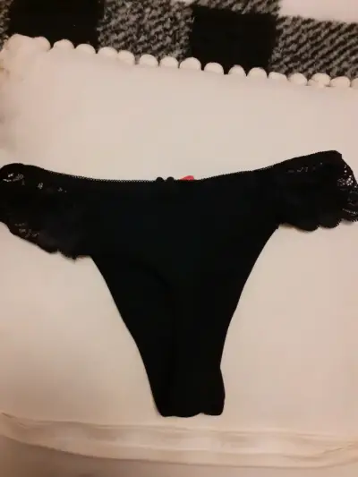 Colaless negro con encaje Mujer talla M - miniatura 3