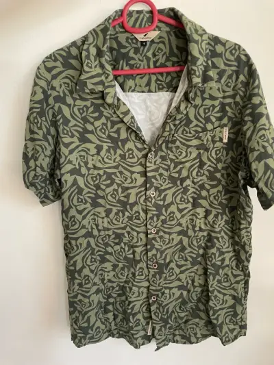 Camisa estampada verde Falcone - miniatura 1