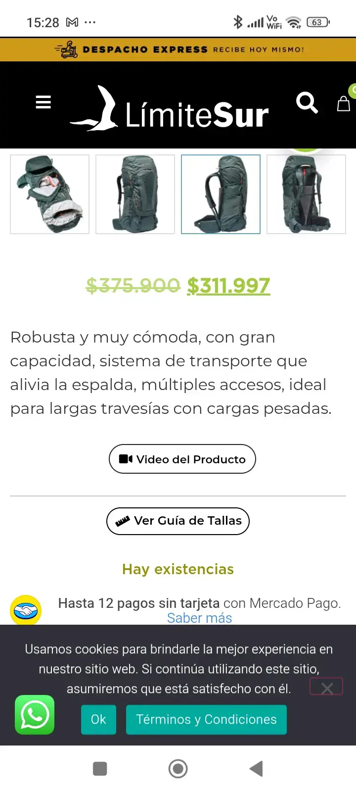 Mochila de senderismo Vaude negra - 6