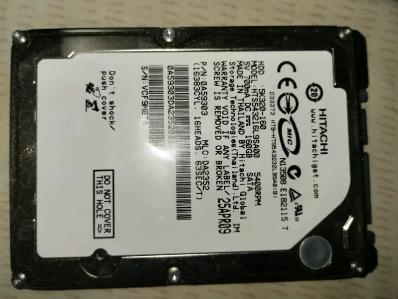 Disco duro Hitachi 160GB - 1