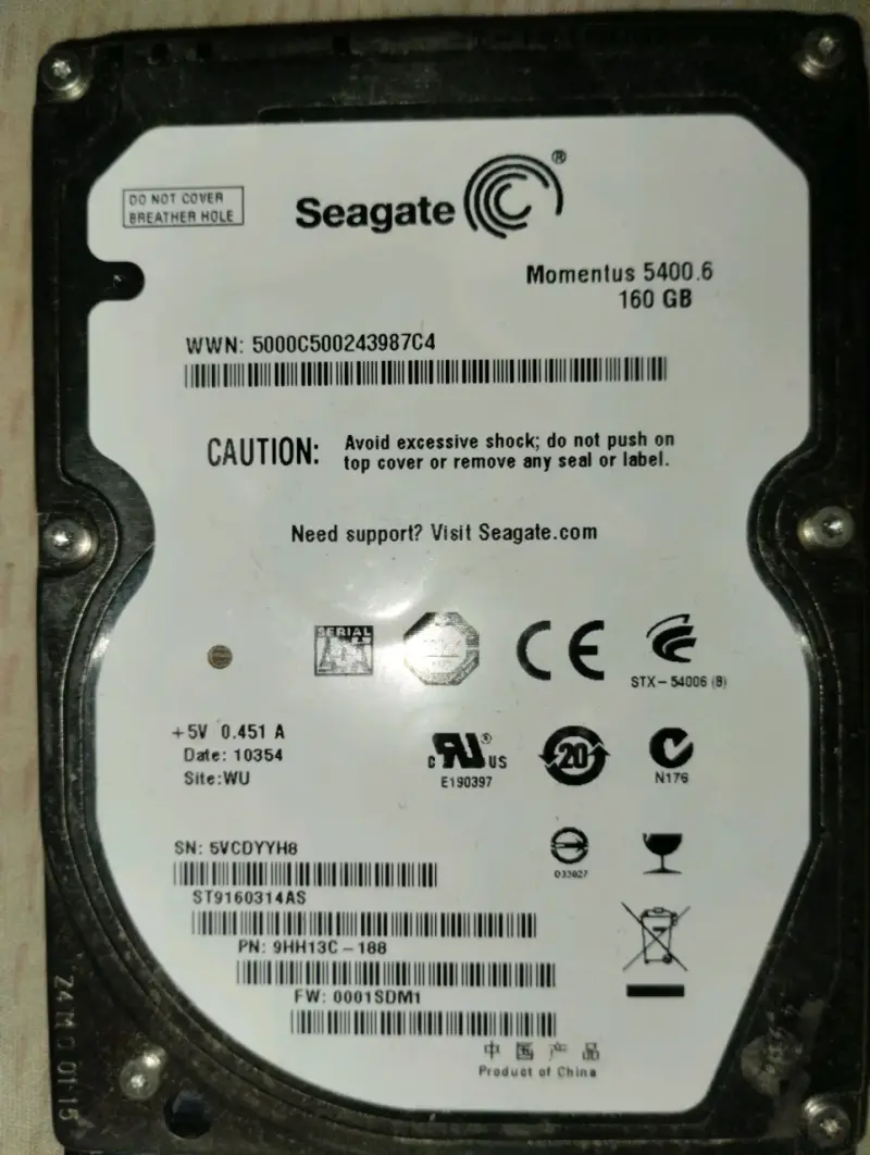 Disco duro Hitachi 160GB - 2
