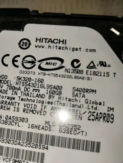Disco duro Hitachi 160GB - miniatura 4