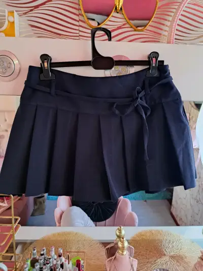 Falda short corta azul oscuro talla M - miniatura 1