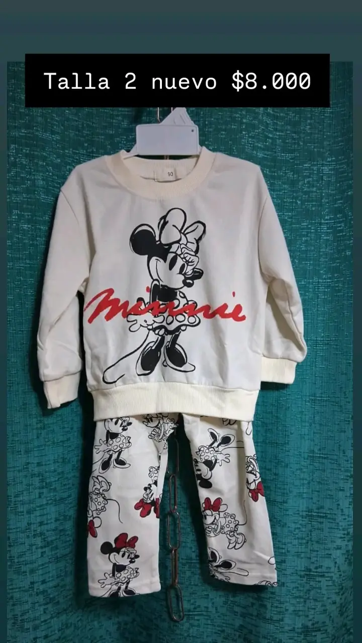 Conjunto Minnie talla 2 nuevo