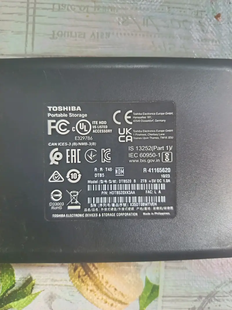 Disco duro externo Toshiba 2TB