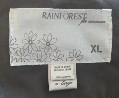 Chaqueta impermeable gris con capucha - miniatura 4