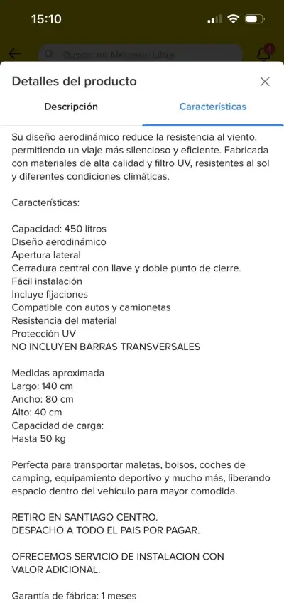 Baúl portaequipajes para auto - miniatura 4