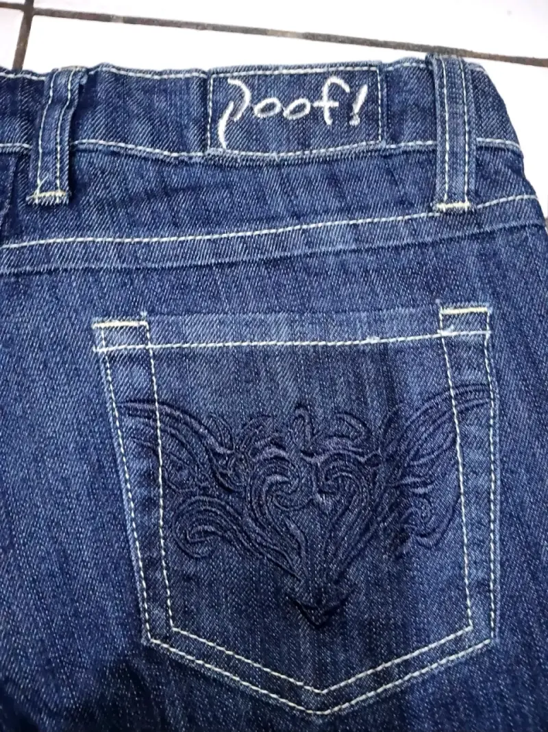 Jeans oscuro flare - 3