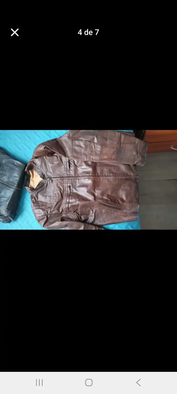 Chaqueta de cuero negra - 3